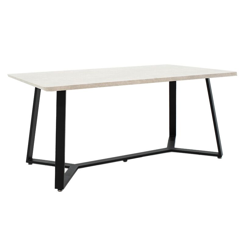 Table Gemma pakoworld in dark grey marble-black color 160x90x75cm