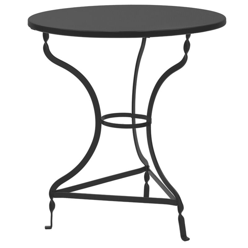 Table Noah pakoworld metallic black D70x72cm