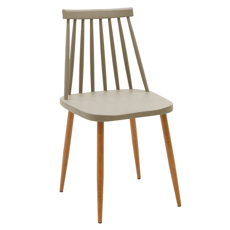 Chair Aurora pakoworld PP mocha-natural leg 43x48x79cm