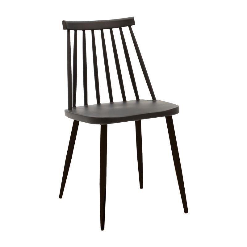 Chair Aurora pakoworld black pp-black leg 42x46x79cm