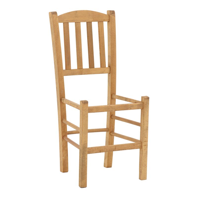 Coffee shop chair Damnir pakoworld solid beech wood polish walnut 41x42x92cm